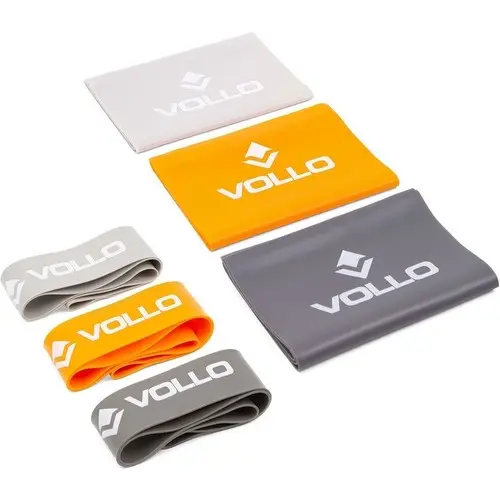 Kit 06 Bands Funcional - Faixas + Mini Bands Fitness Loops