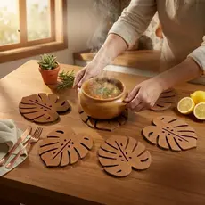 Kit 5 Descanso De Panela Apoio Suporte Pratos Jarras Suco Café Decoração Casa Cozinha Mesa Copo 3mm