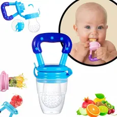 Chupeta Alimentadora Bebê Silicone Porta Fruta Antiengasgo 100% Segura Mordedor Infantil Alimentação Saudável