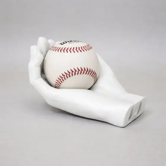 Suporte De Parede para Bolas de Baseball | Beisebol | BRANCO