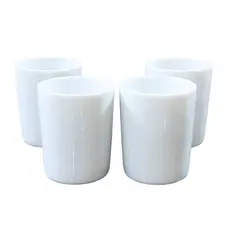 Kit Jogo 4 Copos Shot 100ml Aperitivo / Café - Porcelana Branca