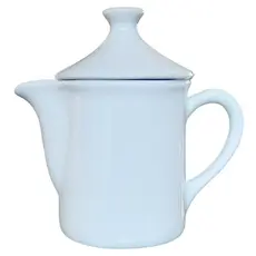 Bule Leiteira 300ml Café, Chá, Leite - Porcelana Branca