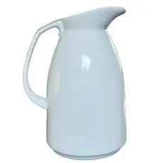 Bule Cafeteira Café, Chá, Leite 1400ml - Estilo garrafa térmica - Porcelana Branca Importada