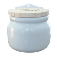 Saleiro Parede 1KG - Porcelana Branca (2)