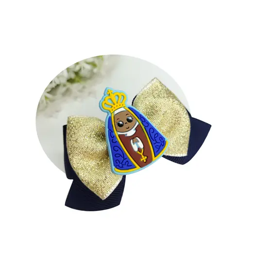 Laço Infantil Nossa Senhora Aparecida - Laço de Menina - Laço de Cabelo - Alta Qualidade