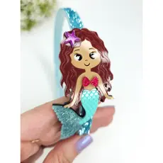 Tiara Sereia Ariel Acrílico ALTA QUALIDADE Arco Infantil Fundo do Mar
