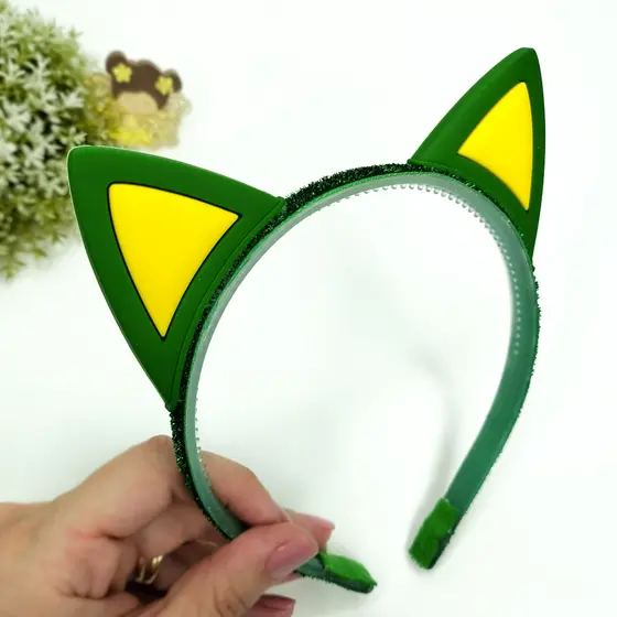 Tiara Copa Orelhas de Gatinha / Arco Infantil Copa do Mundo Brasil