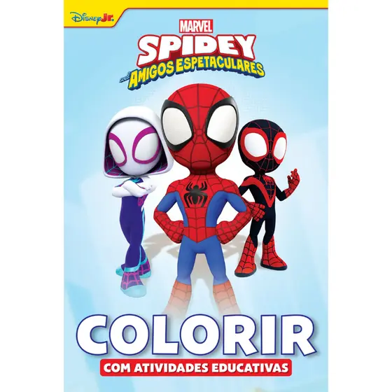 Livro de Colorir Atividades Educativas Marvel Spidey
