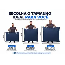 Bolsa Sacolão Gigante 120x120cm Jeans Reforçado Mudança Viagem Sacoleiro Sacoleira