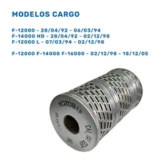 FILTRO RESERVATÓRIO DIREÇÃO HIDRÁULICA FORD DIVERSOS MODELOS CARGO F-4000 F-12000 F-14000