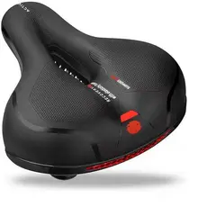Banco Selim de Bicicleta Anatômico Gel Vazado Antiprostático MTB + Fita Refletiva Super Confortável
