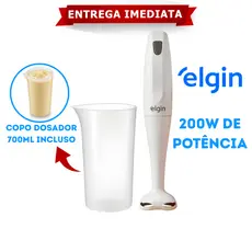 Mixer De Mão Branco Com Copo Dosador Elgin 200W 110V
