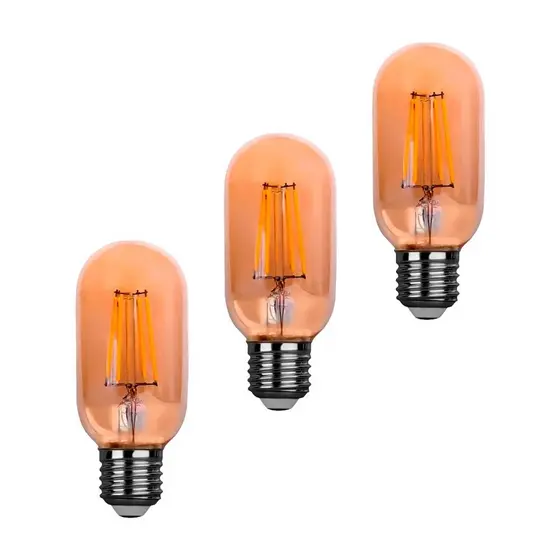 Kit 3 Lâmpadas de Filamento LED Flite T45, 4W, FLT-T45-4W 