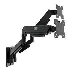 Suporte Articulado de Parede Para Monitor Zinnia Fortress 200, Pistao a Gas,17 Pol. A 32 Pol., Preto