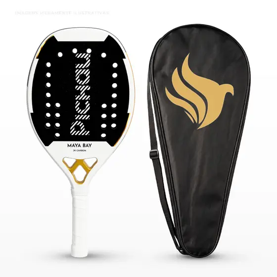 Raquete de Beach Tennis Pichau Maya Bay 3K Carbon, PES-RKT-MAY