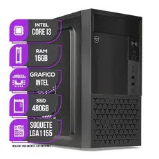 PC Home Mancer, Intel Core i3, 16GB De Ram, SSD 480GB