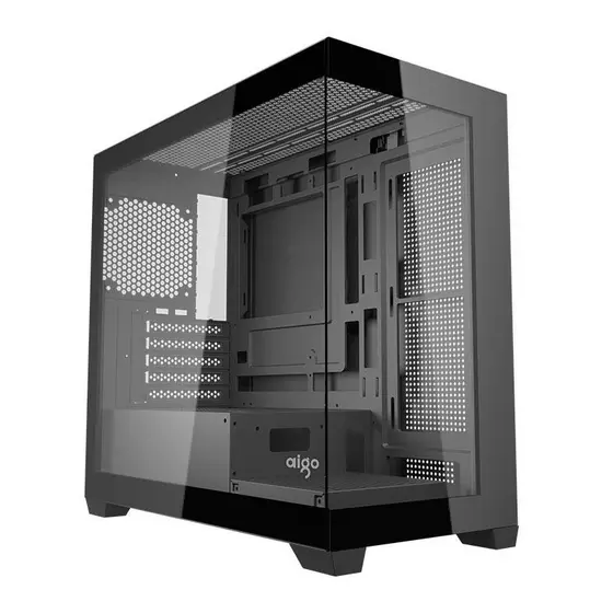 Gabinete Gamer Aigo Darkflash C218M, Mid-Tower, Lateral de Vidro, Preto, C218M-BK