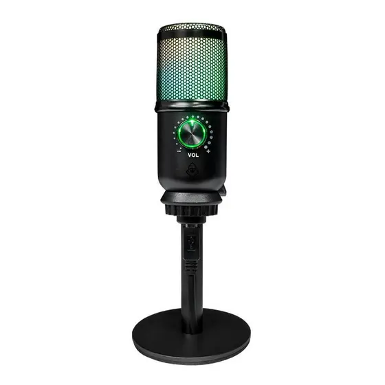 Microfone Mancer Horcrux V2, RGB, USB, Preto, MCR-HCRX-BL02