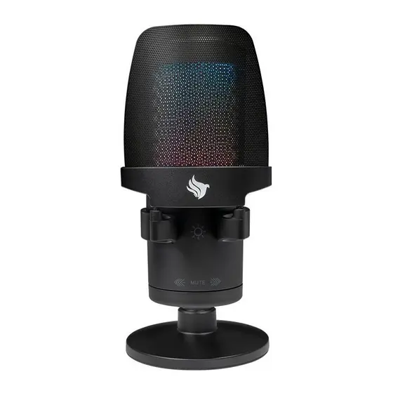 Microfone Pichau Izar Pro PFT, RGB, USB, Preto, PG-IZRPRV-B02
