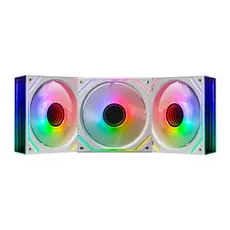Kit Ventoinhas Pichau Zephyrus, 3x120mm, Branco, PCH-ZEPH-WH01
