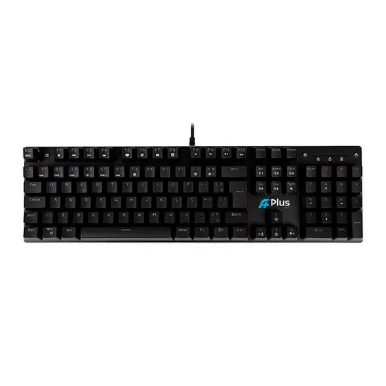 Teclado Mecanico Gamer A+ Plus Tech Khan, Rainbow, ABNT2, Switch Marrom, USB, Preto, AP-KB-3993