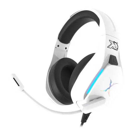 Headset Gamer Foxxray Bal-67, LED Azul, Drivers 50mm, Branco, FXR-BAL-67-WH