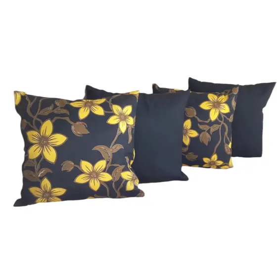 Kit C/4 Capa de Almofada 45x45Cm Decorativas Gorgurinho Oxford Sofá Sala Cama Quarto Sala de Estar