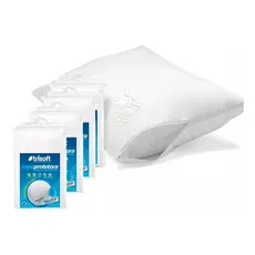 Kit 4 Capas Travesseiro Trisoft 200 Fios Toque Macio Lavável