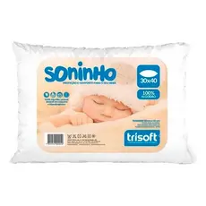 Kit 4 Travesseiros Baby Soninho Algodão Macio Antialérgico