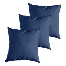 Kit 3 Capas Almofada Suede 45x45cm Estilo Elegante Luxo