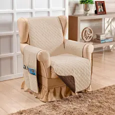 Protetor Sofá Dupla Face Poltrona 1 Lugar Toque Decorativo