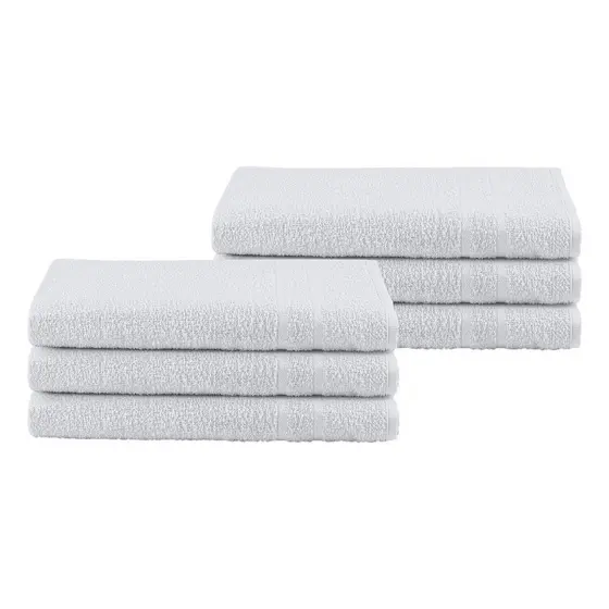 Kit 6 Toalhas De Rosto Tenille Algodão Fio Penteado Macio