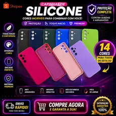 kit 3pcs Capa Capinha SAMSUNG  Slilicone Aveludado A05 A05S A15 A20 A14 A04 A03 A17 A07