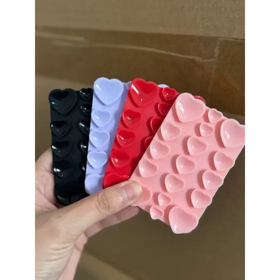 Ventosa Adesiva Para Celular Coração Suporte Selfie Para Capinha