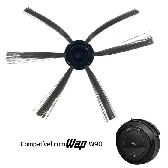 Escova Frontal De Limpeza Para Aspirador Robô Wap W90 Reposição