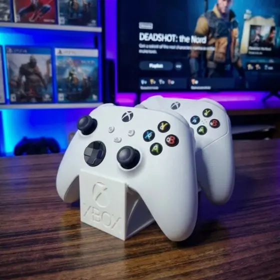 Suporte para 2 Controles Xbox Series S/X/One  - Alta Resistência Design Exclusivo