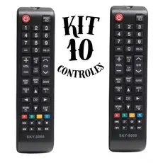 Kit 10 Controles Samsung Universal Compatível com TV Samsung