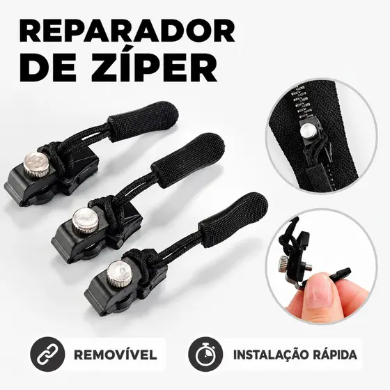 Zíper Reparo Universal Sem Costura Para Blusa Calça Bolsa Mochila Mala Jaqueta