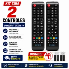 Controle Remoto Compatível TV Samsung Smart Hub TV