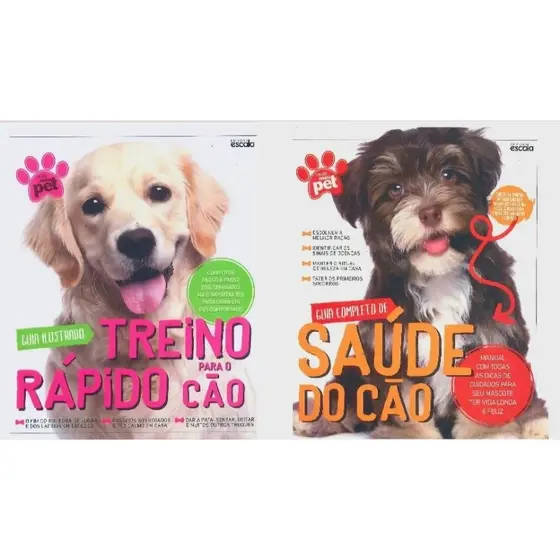 Kit 2 Livros: Treino Rápido e Saúde do Cão - Coleção Meu Pet