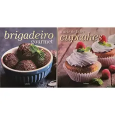 Kit 2 Livros Receitas Doces: Brigadeiro Gourmet e A Arte de Fazer Cupcakes (Contém Promoção Pequenas Avarias na Capa)