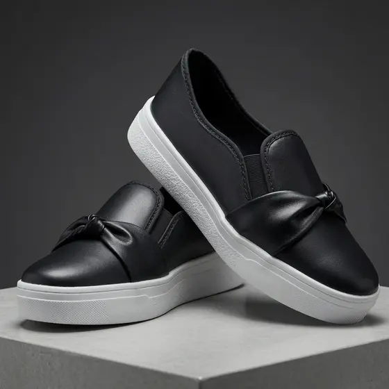 Tênis feminino casual iate Slip on confortável Nó IA 41
