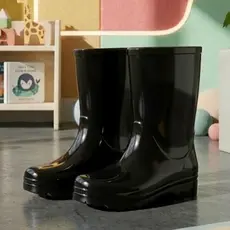 Galocha Infantil Cano Alto Bota de Chuva Meninos e Meninas Confortável