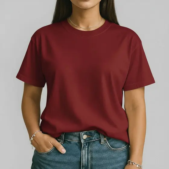 Camiseta Lisa Algodão Para o Dia a Dia Camisa Feminina Estilosa Moda Blogueirinha Influencer