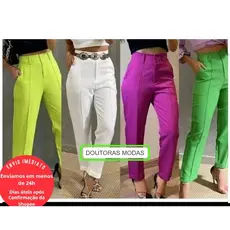 Doutoras Modas Calça Femenina alfaiataria da moda Tendencia 73