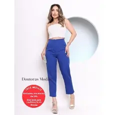 Doutoras Modas Calça Alfaiataria Feminina Cintura Alta Lançamento moda Zr 020