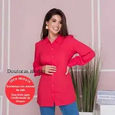 Doutoras Modas Camisa Feminina de Viscose 68