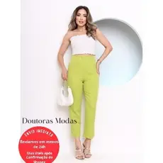 Doutouras Modas Calça Alfaiataria Zr Feminina Cintura Alta Laçamento Moda Luxo Envio Imediato Tecido Premium ZR 020