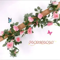 Trepadeira Corrente Hera de Rosa artificial unidade ideal para decoração de casamento, festas, eventos, casa e trabalho