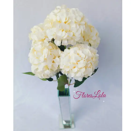Buquê de Hortência ,Cravo Artificial Buque Com 5 Flor P/ Decoração Casamento, Arranjos, Decorar Festas e casa